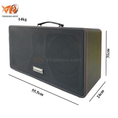 Loa kéo Temeisheng TMS-8018, 2 bass 20cm, 2 micro