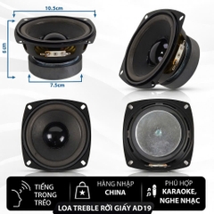 Loa Treble Rời Giấy, 4inch AD19