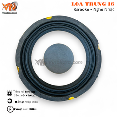 Loa trung 16cm từ 100, 1,6 tấc LT16, trung kín 100w
