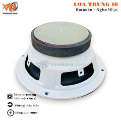 Loa trung 16cm từ 100, 1,6 tấc LT16, trung kín 100w