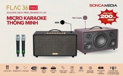 Loa xách tay Acnos Flac 36 Ver2 (200W, Bluetooth 5.0, Kèm 2 tay micro)