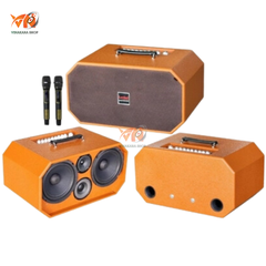 Loa xách tay LOVINA KB208, 2 bass 20cm, 1 treble đôi 1 mid, 350w