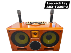 Loa xách tay 20 đôi ADX-T220PU - loa mini chất lượng, 500w, 2 micro UHF