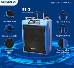 Loa kéo di động Soundmax m7,Công suất 120w