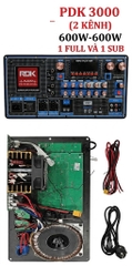 Mạch loa kéo 19x38 3 kênh PDK5000, PDK3000, Micro PDK600 - Công suất lớn 600W x3CH - 2 kênh full + 1 sub
