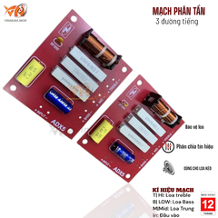 Mạch Phân Tần loa kéo ADX 4T, 5T (3 đường tiếng)