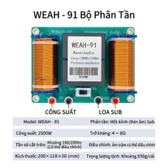 Mạch Phân Tần Sub Hơi 40, 50 ADX WEAH-91 / WEAH-809 Nhập Khẩu – 2 Cấp Độ Cắt Tần, Bass Sâu Mạnh, Chuyên Loa Sub