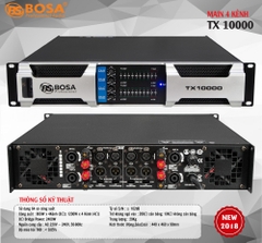 Cục đẩy công suất 4 kênh Bosa TX10000 - Nguồn Xuyến (64s)