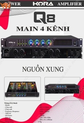 Cục đẩy 4 kênh MAIN KORA Q8 (nguồn xung)