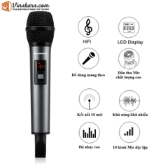 Micro Karaoke Không Dây Excelvan K18V (Chỉnh được Echo) - Hàng chính hãng