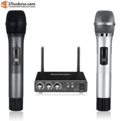 Mic Karaoke Không Dây Excelvan K28 (Mic Đôi) (Chỉnh được Echo)