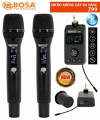 Micro Echo BOSA Z99 – 2 Micro Không Dây UHF, Bluetooth, DSP Karaoke