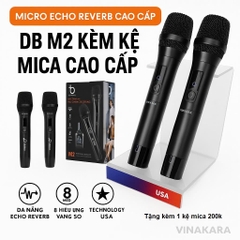 Micro không dây DB acoustic M2 Premium, Echo Rever, 8 hiệu ứng vang số