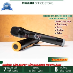 Micro không dây đa năng Soundmix E1 (Chỉnh Echo, Bass, Treble), VAT