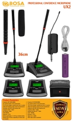 MICRO HỘI NGHỊ KHÔNG DÂY BOSA UX2, 2 MIC