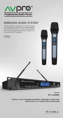 Micro Không Dây AVPRO KT-U3000 – Sóng Khỏe, Dễ Hát, Ít Hú