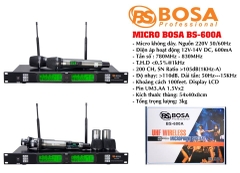 Micro không dây Bosa BS-600A HÀNG CHẤT LƯỢNG CHÍNH HÃNG