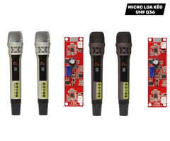 Micro loa kéo kèm bo UHF ADX Q36, chống hú, hút âm tốt