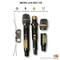 Micro loa kéo ADX T35 cao cấp, hát  nhẹ, chống hú tốt
