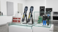 Micro loa kéo T86, pin sạc tiện lợi, chống hú hát nhẹ
