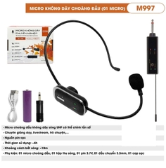 Micro trợ giảng không dây Oris M997, đeo tai