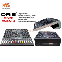 Mixer Oris MS 822FX (8 line/ Bluetooth/USB)