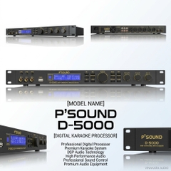 Mixer Karaoke Số P’SOUND D-5000 – Xử Lý Âm Thanh Chuyên Nghiệp, Chống Hú Hiệu Quả