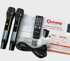 Loa Kéo Di Động Arirang MK3 Max (Bass 40cm), 2 Micro UHF, Công suất : 800-1000W