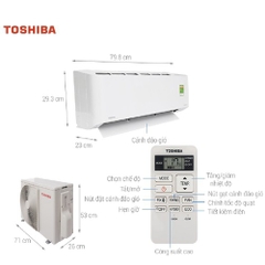 Máy lạnh Toshiba Inverter 1HP RAS-H10D2KCVG-V
