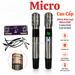Micro Loa Kéo PDK 300 – Micro Không Dây 2 Màn Hình, Chống Hú, Củ Neo