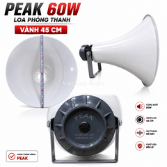 Loa Nén 60W, Loa Phóng Thanh HC LN-60VN Cao Cấp, Vành Tròn 43Cm, Chịu Nước