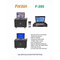 LOA XÁCH TAY FORZEN F-295, KÈM MÀN HÌNH 14INCH