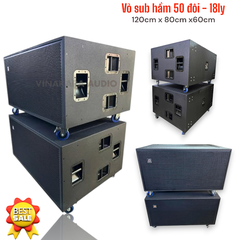 Vỏ Loa Sub Hơi 50 đôi, Ván Ép Cao Cấp VS218-CN