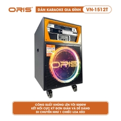 DÀN KARAOKE GIA ĐÌNH ORIS VN-1512T , 2 Full 1 Sub