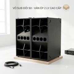 Vỏ loa sub hơi 50 đơn 50 đôi NEW