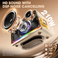 Loa Bluetooth Retro W-KING H330, Công suất 120w,