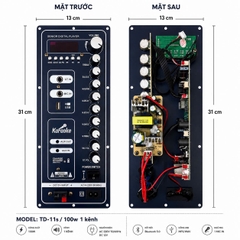 Mạch Loa Kéo KT 13X31 TD-11S & TK-1331 Công Suất 100-120W – Bluetooth, USB, FM, Nhập Khẩu Chính Hãng, BH 6 Tháng