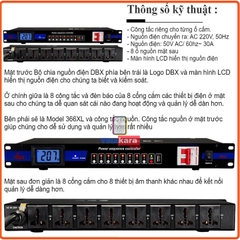 Bộ chia nguồn điện DBX 366XL chuyên nghiệp