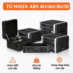 Tủ rack âm thanh ABS chuyên dụng AV 10U | Tủ Nhựa ABS cao cấp