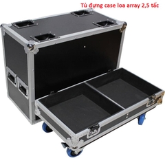 Tủ đựng case loa array 2,5 tấc, case monitor 30,  tủ đựng 2 loa TCS25-AR