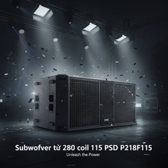 Loa sub kép PSD từ 280 coil 115 chuyên sự kiện , P218F115