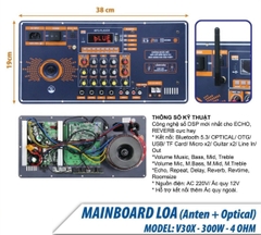 Mạch loa kéo V30X-300W-40HM, KT19X38cm