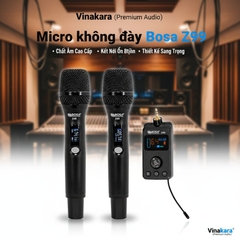 Micro Echo BOSA Z99 – 2 Micro Không Dây UHF, Bluetooth, DSP Karaoke