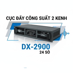 Cục đẩy công suất 2 kênh DX-2900 ,Công suất 800w/1CH