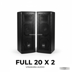 Vỏ loa full 20 đôi - 2 tấc đôi colum VF20-2TH, ván ép, trạm sắt