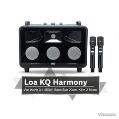 Loa KCBOX KQ Harmony, Âm thanh 3.1 450W, Bass Sub 20cm, Kèm 2 Micro