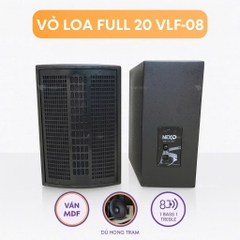 Vỏ loa full 20 2 tấc 2 way, MDF |VLF-08