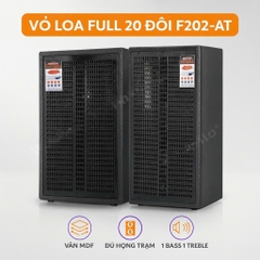 Vỏ loa full 20 đôi F202-AT 2 tấc đơn,Ván MDF kèm phụ kiện