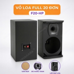 Vỏ loa full 20 đơn F20-HP ,trạm nhựa ,Tặng kèm phụ kiện