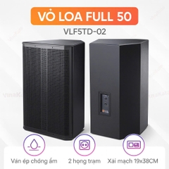 Vỏ loa Full 50 5 tấc đơn, bass 50cm VLF5TD, ván ép cao cấp, họng đại 2 mẫu